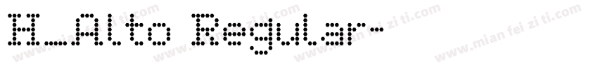 H_Alto Regular字体转换
